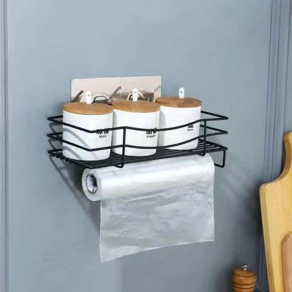 Wall Mounted Self Adhesive Storage Rack