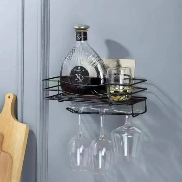 Wall Mounted Self Adhesive Storage Rack