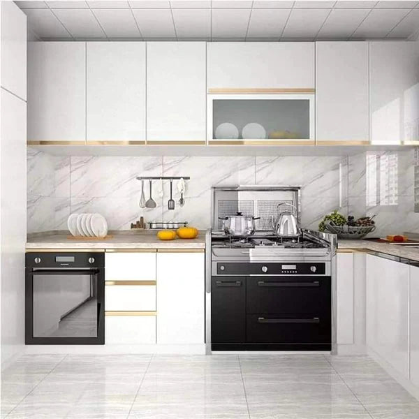 10M Self-adhesive plain white contact wallpaper