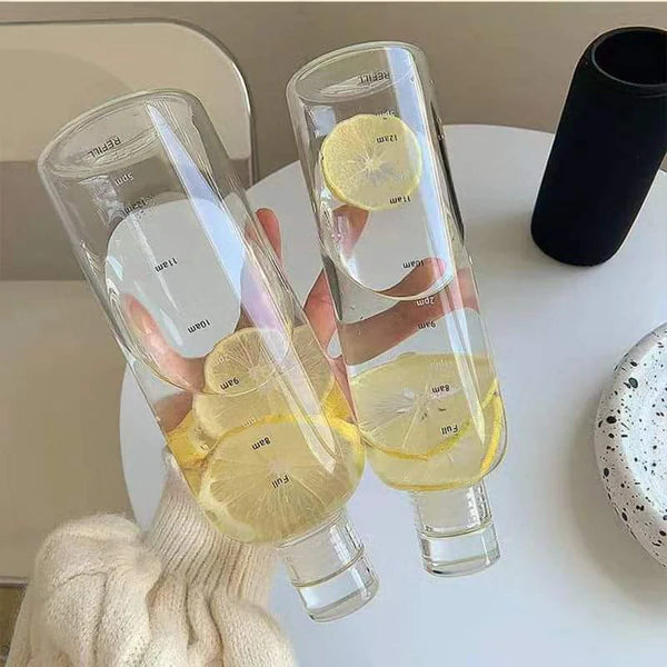 750ml Glass Large Capacity Sports Water Bottle