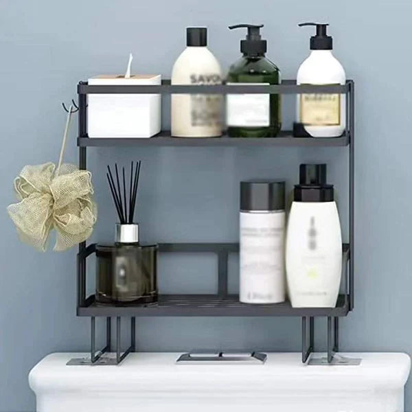 Double Layer Over The Toilet Rack