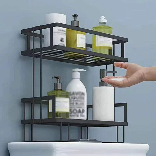 Double Layer Over The Toilet Rack