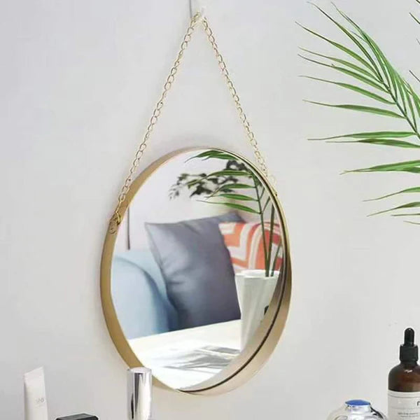 Nordic Round Decorative Makeup Wall Mirror
