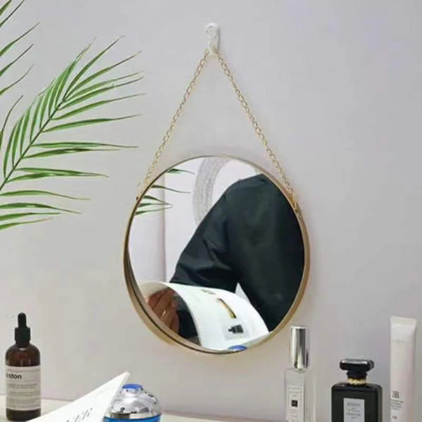 Nordic Round Decorative Makeup Wall Mirror