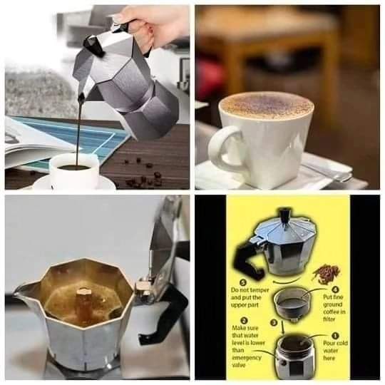 600Ml Aluminium Coffee Maker Pot Italian Style Mocha Pot for Rich Espresso