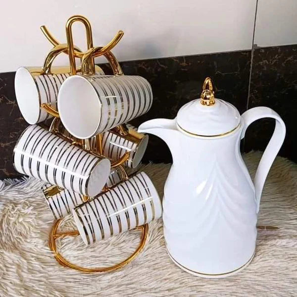 6pcs tea set with flask