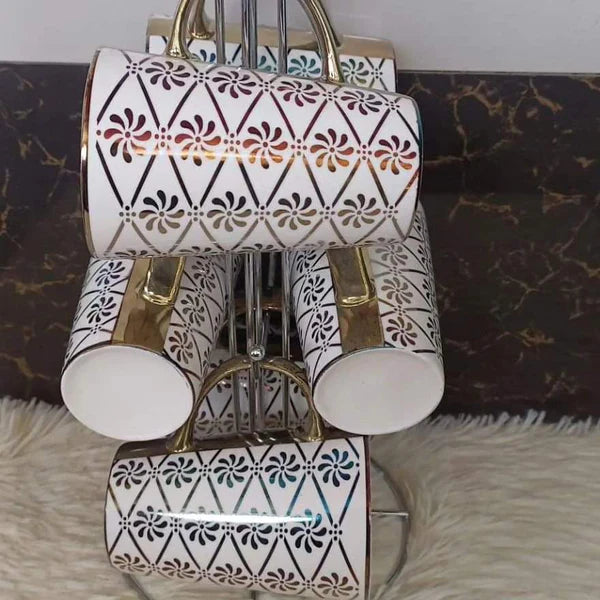 6pcs tea set with flask