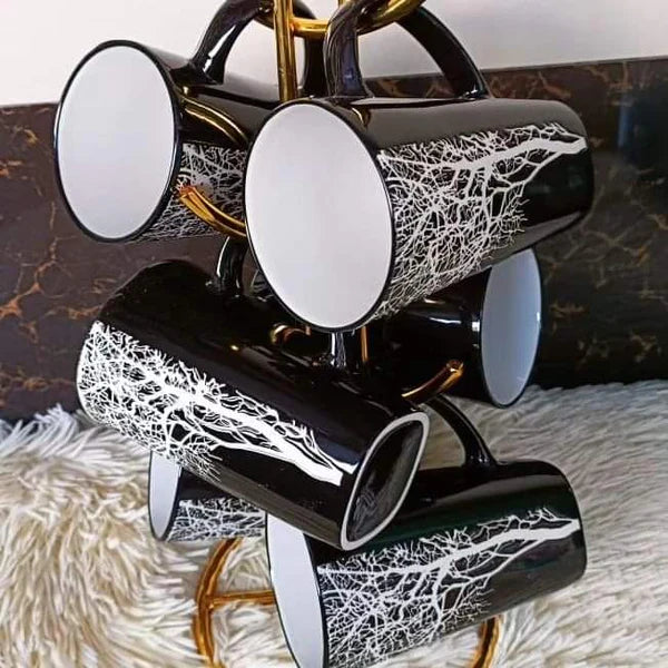 6pcs tea set with flask