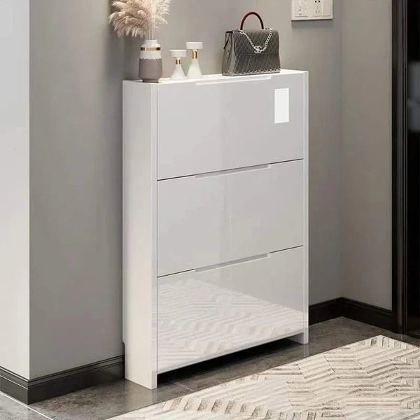 Modern Multi-Layer Shoe Rack Cabinet Organizer with Drawer – Space-Saving Entryway Storage