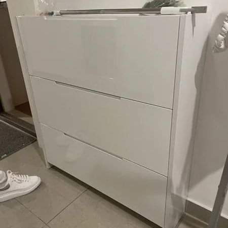 Modern Multi-Layer Shoe Rack Cabinet Organizer with Drawer – Space-Saving Entryway Storage