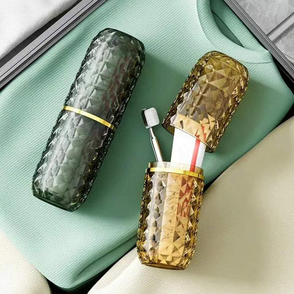 Crystal Portable Toothbrush Holder