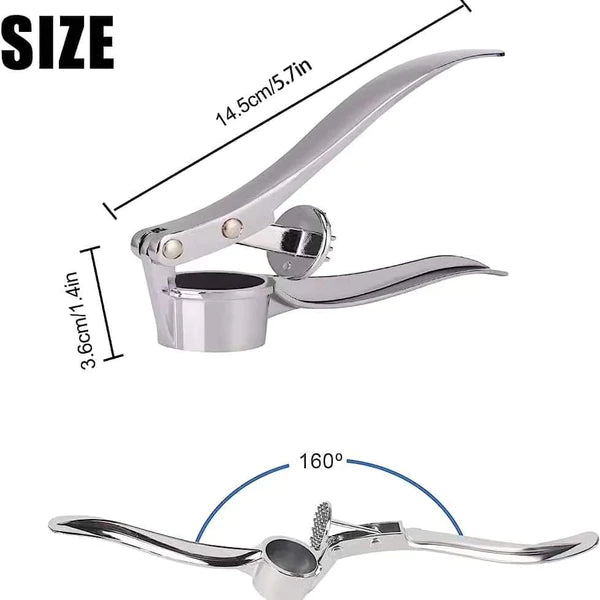 Garlic press heavy duty rust free