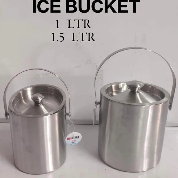 Stainless steel ice bucket