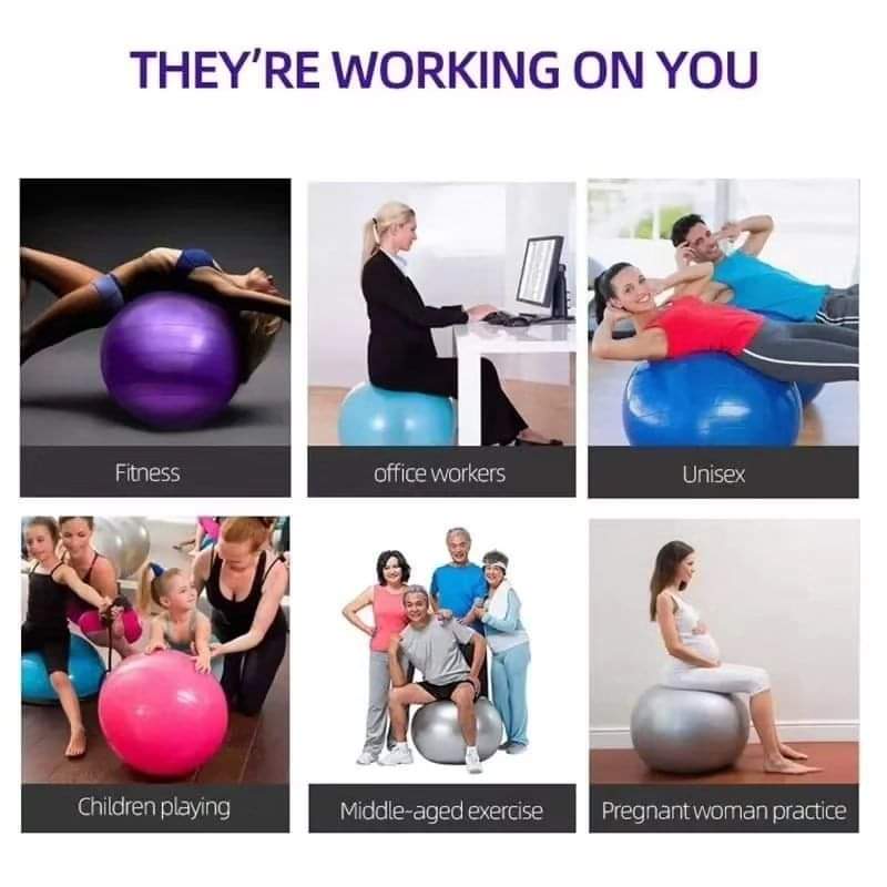 75cm Yoga Exercise Ball/Pregnancy Ball/Therapy Ball