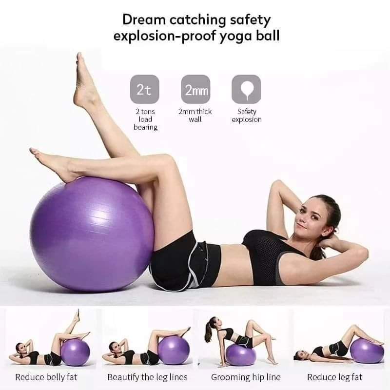 75cm Yoga Exercise Ball/Pregnancy Ball/Therapy Ball