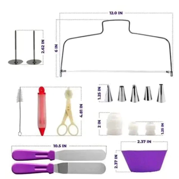 BAKING & CAKE DECORATING TOOLS SET 106 PCS