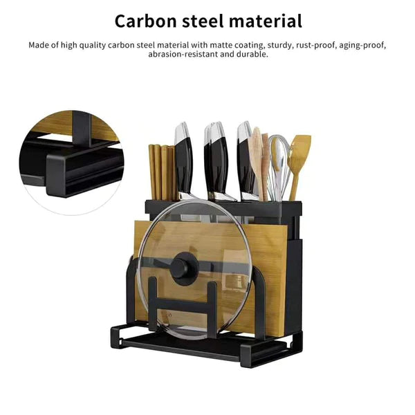 Kitchen Chop stick/Chopping Board And Pot Lid Storage Rack