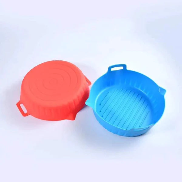 Reusable Silicone Air Fryer Mats Non Stick Round Liners for Easy Cleaning