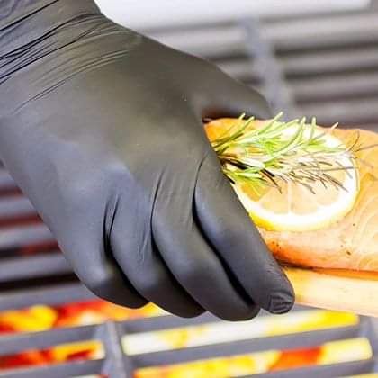 Disposable Black Chef/Kitchen Nitrile Gloves