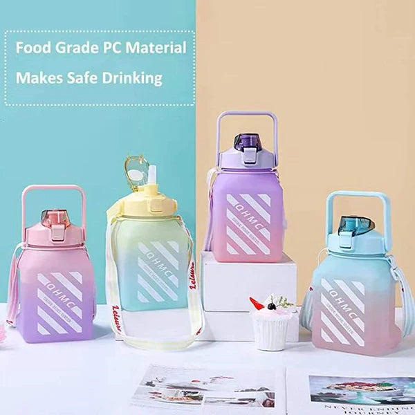 Unbreakable 1.5L Multicoloured Water Bottle