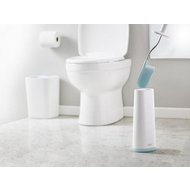 Joseph Joseph Flex toilet brush with slimline caddy in blue, fifth product image
