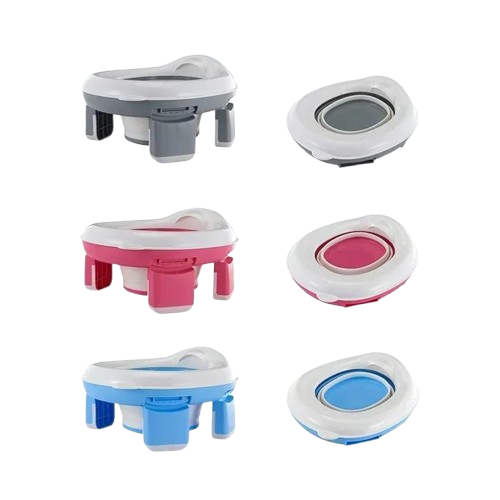 Foldable portable training potty