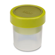 Joseph Joseph GoEat Compact 2-in-1 snack pot in green, 240 ml and 100 ml leak-proof pots.