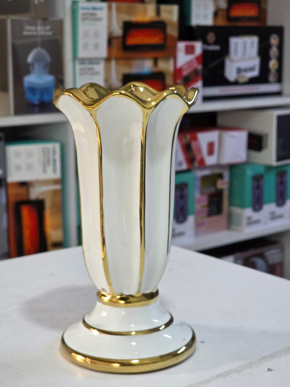 Gold luxury ceramic vase