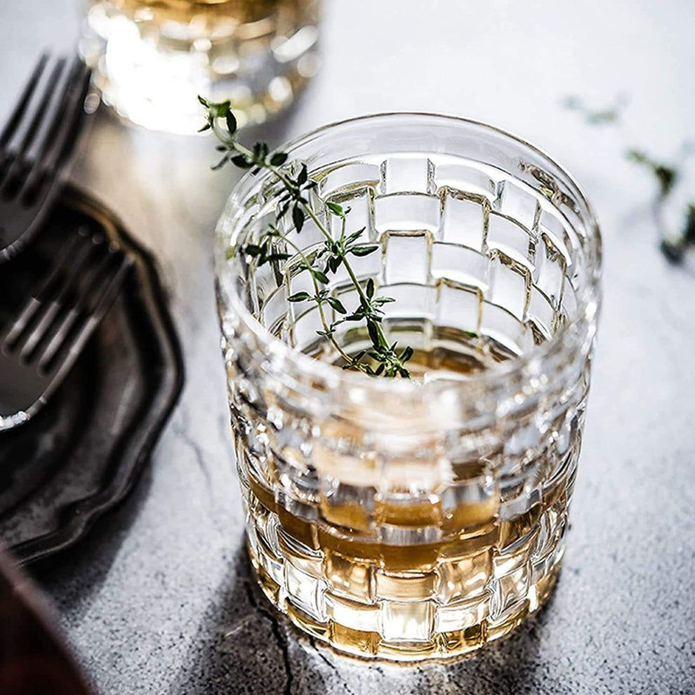 6pcs Medium Whiskey Glass 250ml Hard Glass Glasses Brandy Vodka Liquor Whiskey Drinking Glasses