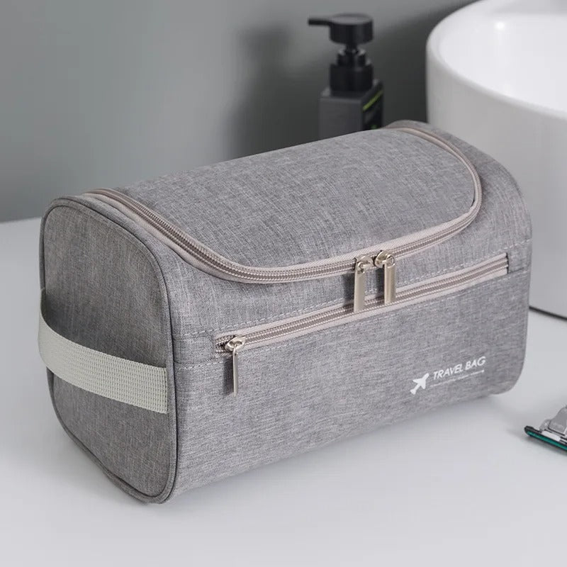 Travel Toiletry Bag for Hanging Men and Women Cosmetic Bag with Mesh and Zip Compartment Large Wash Bag Waterproof Men Women for Suitcase Hand Luggage