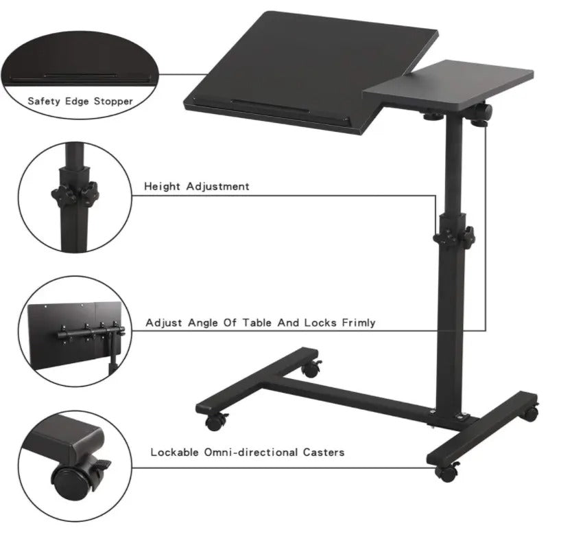Adjustable Portable Laptop Desk Table for Bed & Home Office