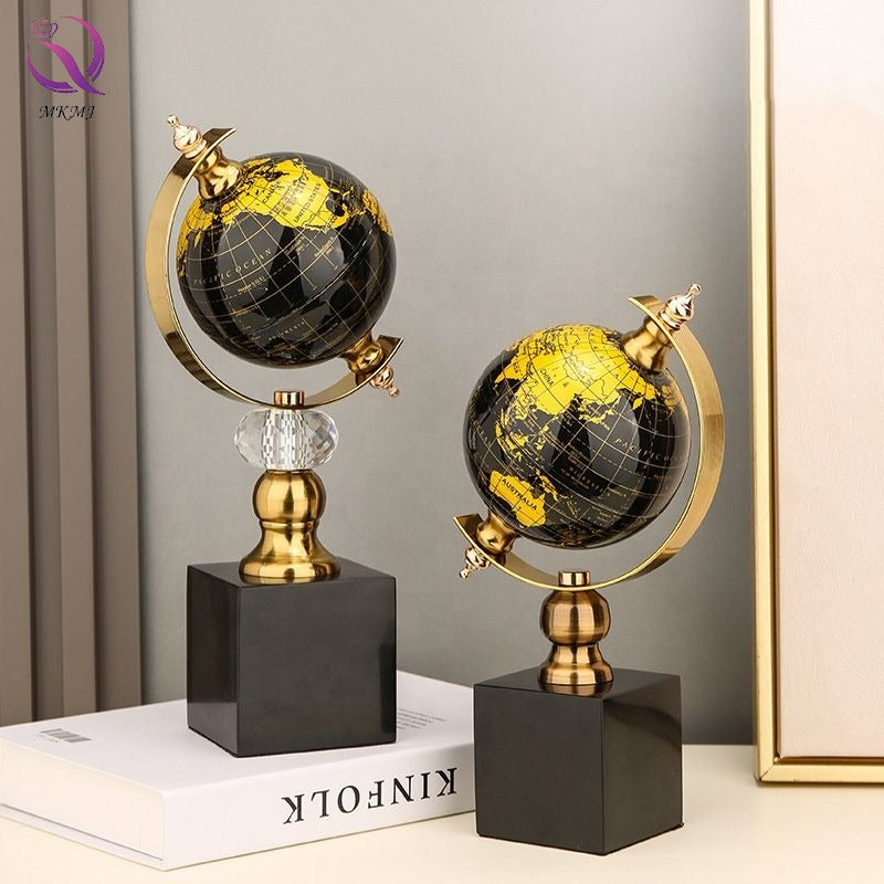 Luxury World Globe with Marble Base Elegant Home & Office Decor Gift