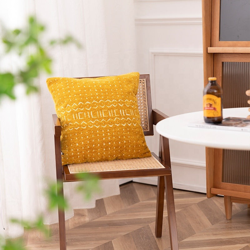 Decorative Throw Pillow Covers 45x45cm Soft Chenille Velvet Cushion Cases for Sofa & Bed | Modern Home Décor