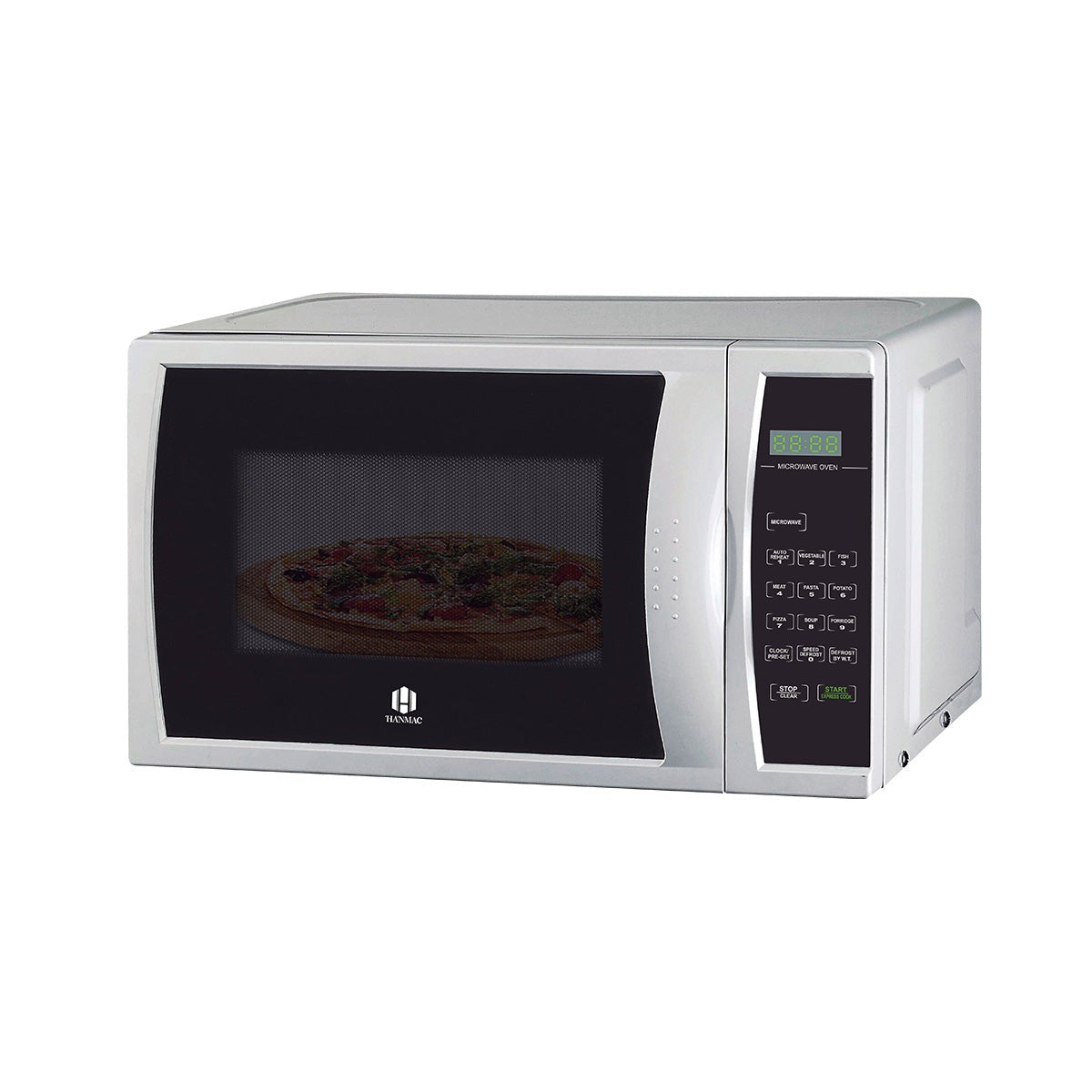 Hanmac 20L Digital Solo Microwave – 700W, 11 Power Levels, Speed Defrost, Child Lock & 3-Year Warranty