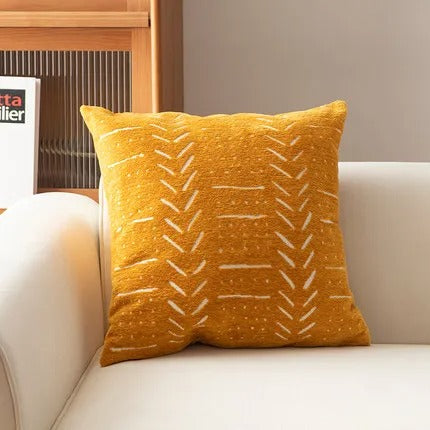 Decorative Throw Pillow Covers 45x45cm Soft Chenille Velvet Cushion Cases for Sofa & Bed | Modern Home Décor