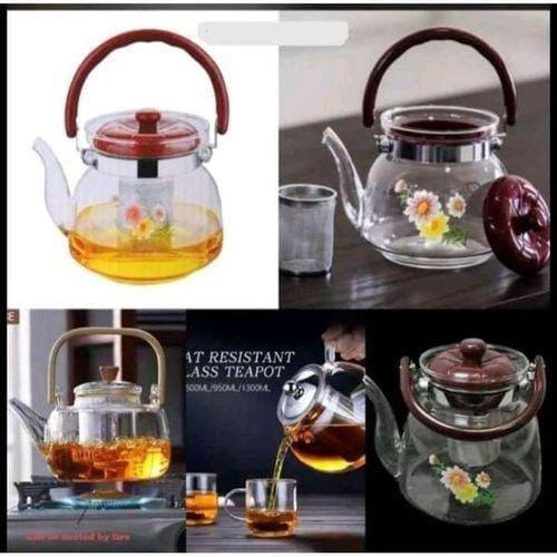 Heat resistant Tea and coffee pot with filter