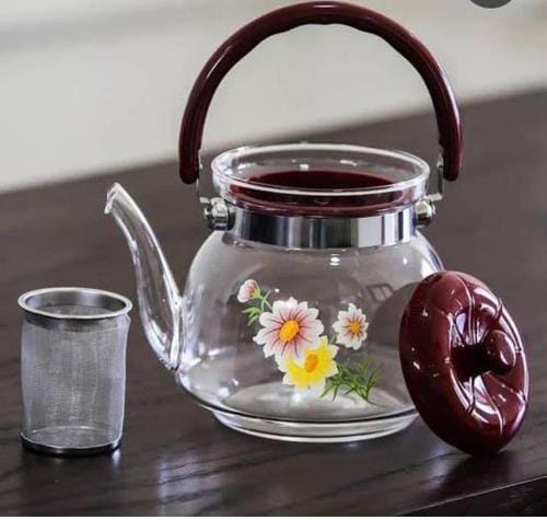 Heat resistant Tea and coffee pot with filter