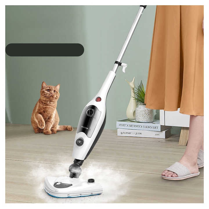 1300W 10 in 1 Multifunction Steam Cleaner, Hygienic Floor Cleaning, Steam Mop, Electric Floor Mop Floor Cleaning Set Double Function with Portable Steam Cleaner 8 Bar