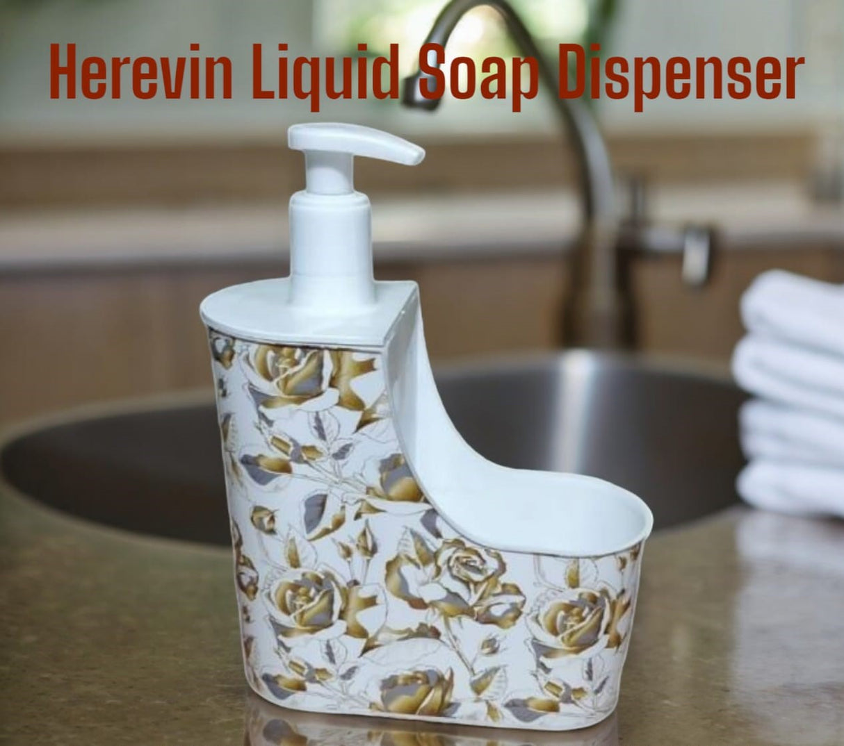 Herevin Liquid Soap dispenser golden rose