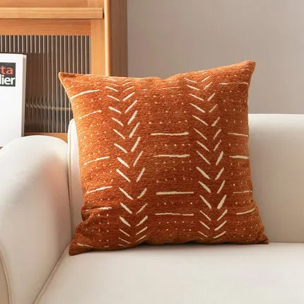 Decorative Throw Pillow Covers 45x45cm Soft Chenille Velvet Cushion Cases for Sofa & Bed | Modern Home Décor