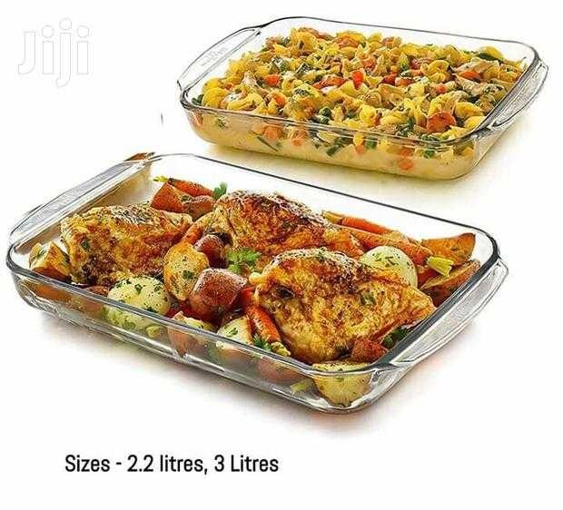 3pc Rectangular Heat Resistant Casserole Tray Baking pans Bakeware