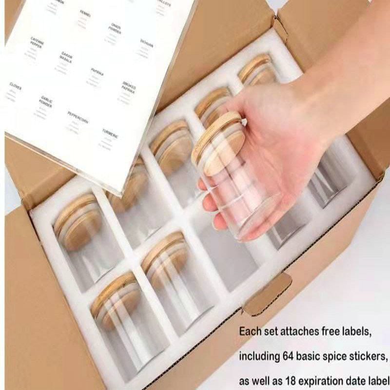 Glass Canisters 12pcs