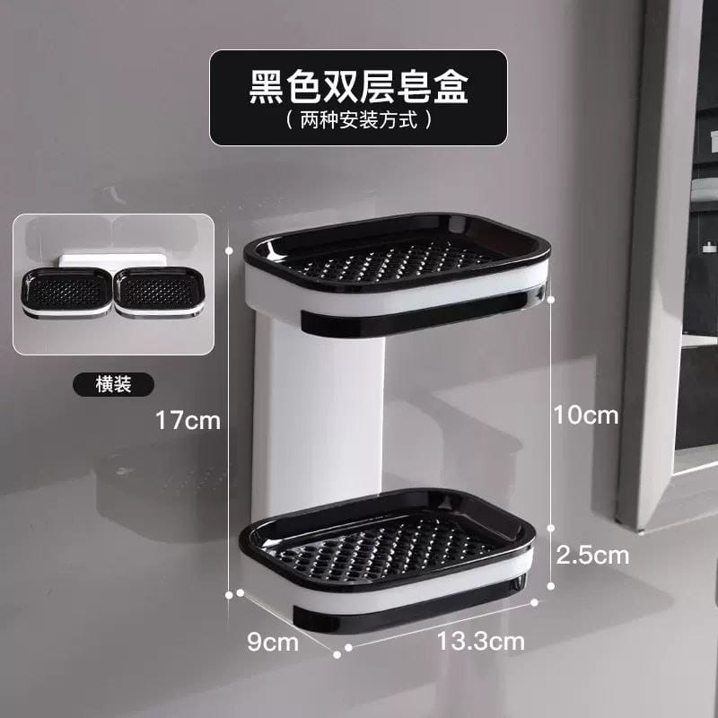 Acrylic soap dish 2 tier