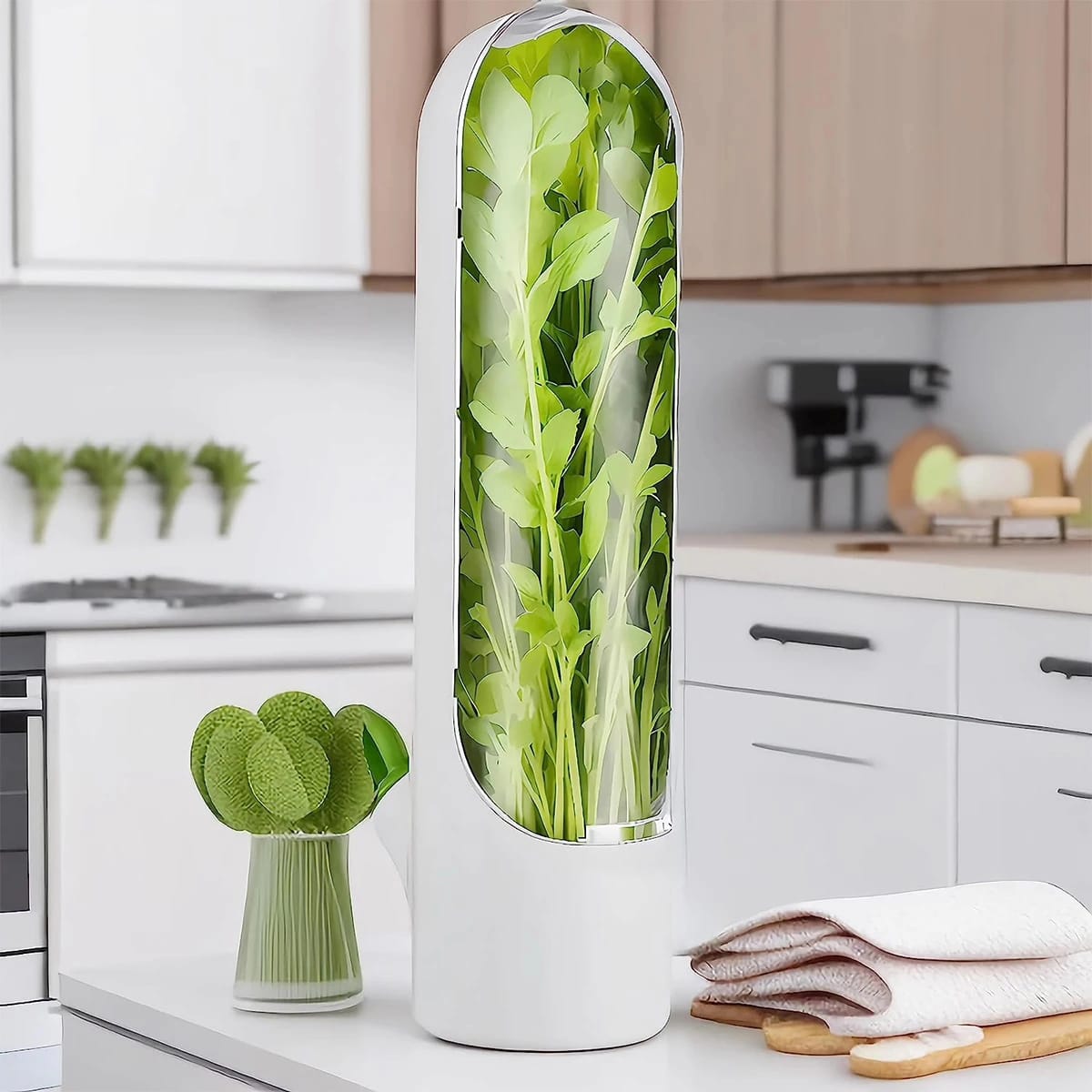 Herb and Vegetable Fresh-Keeping Cup kitchen Storage