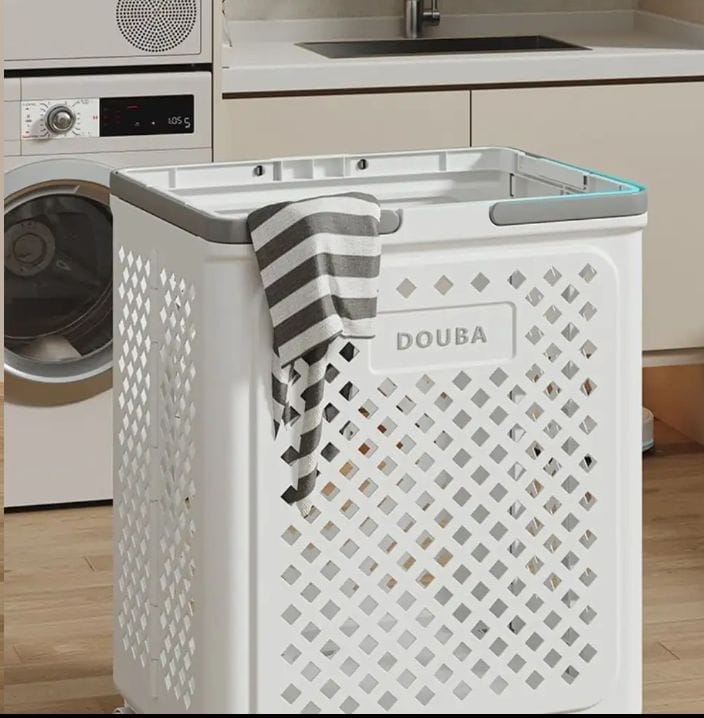 Big Foldable Eco-Friendly Laundry storage basket with wheels