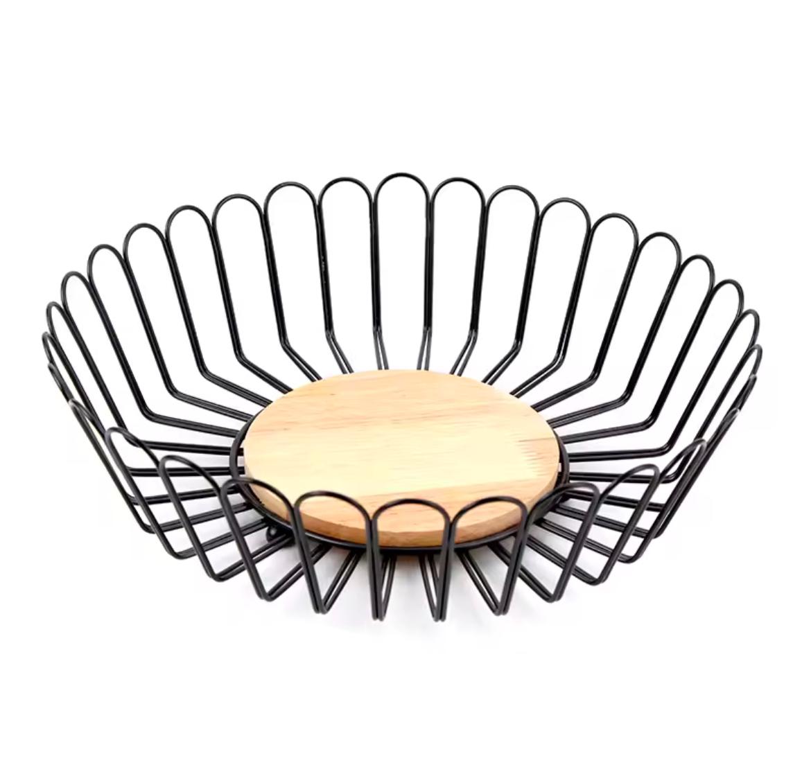 Creative Metal Fruit Bowl Basket round Iron Fruit Plate Stand