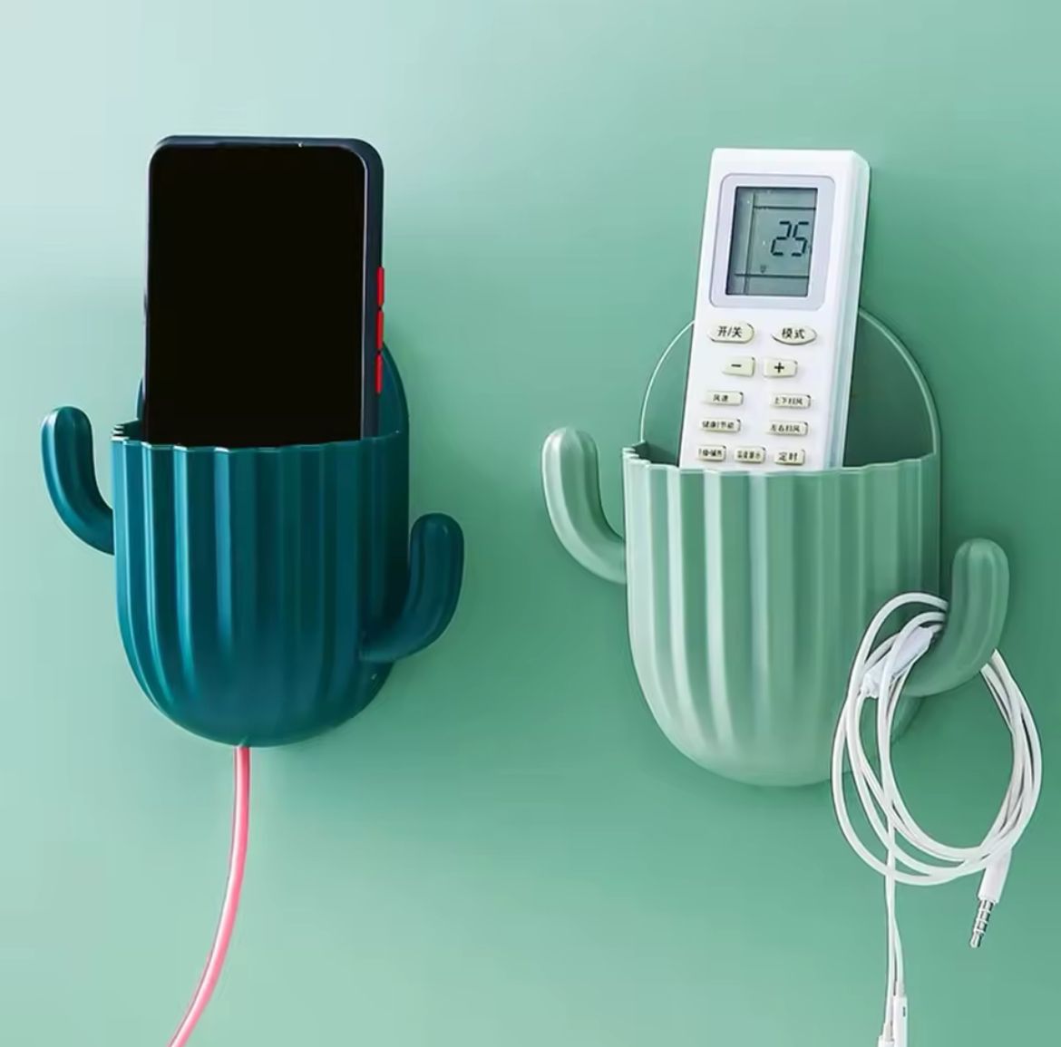 Multipurpose Self-adhesive Cactus Storage Rack