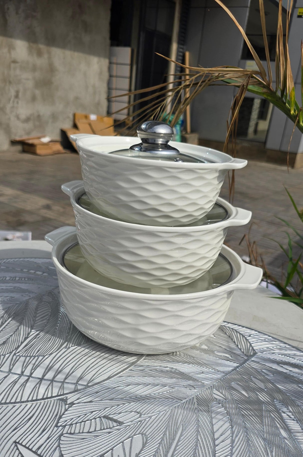 3in1 ceramic Soup Pots