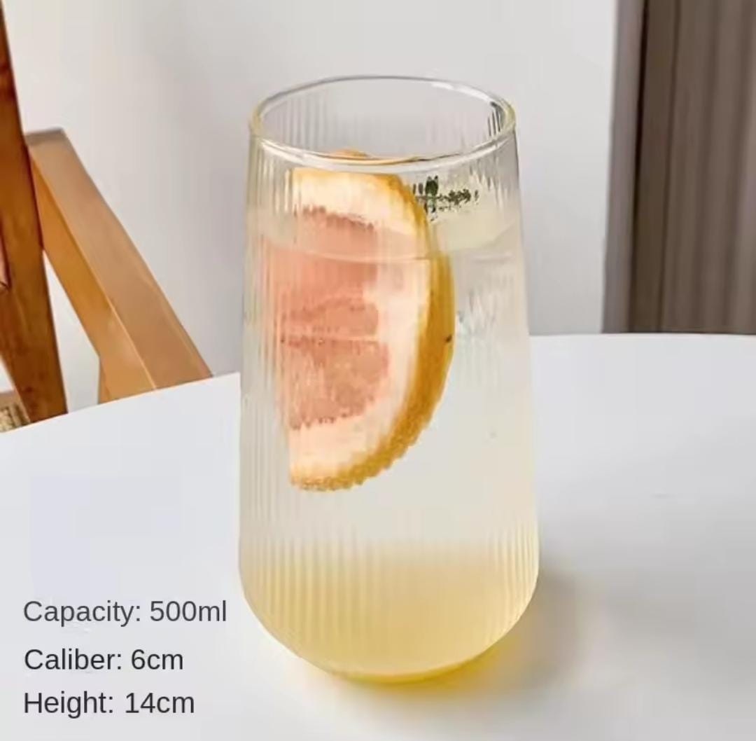Ribbed juice/water glasses
6pcs