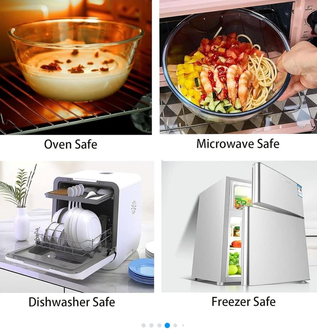 High borosilicate Glass Bowls
Perfect for baking/serving.